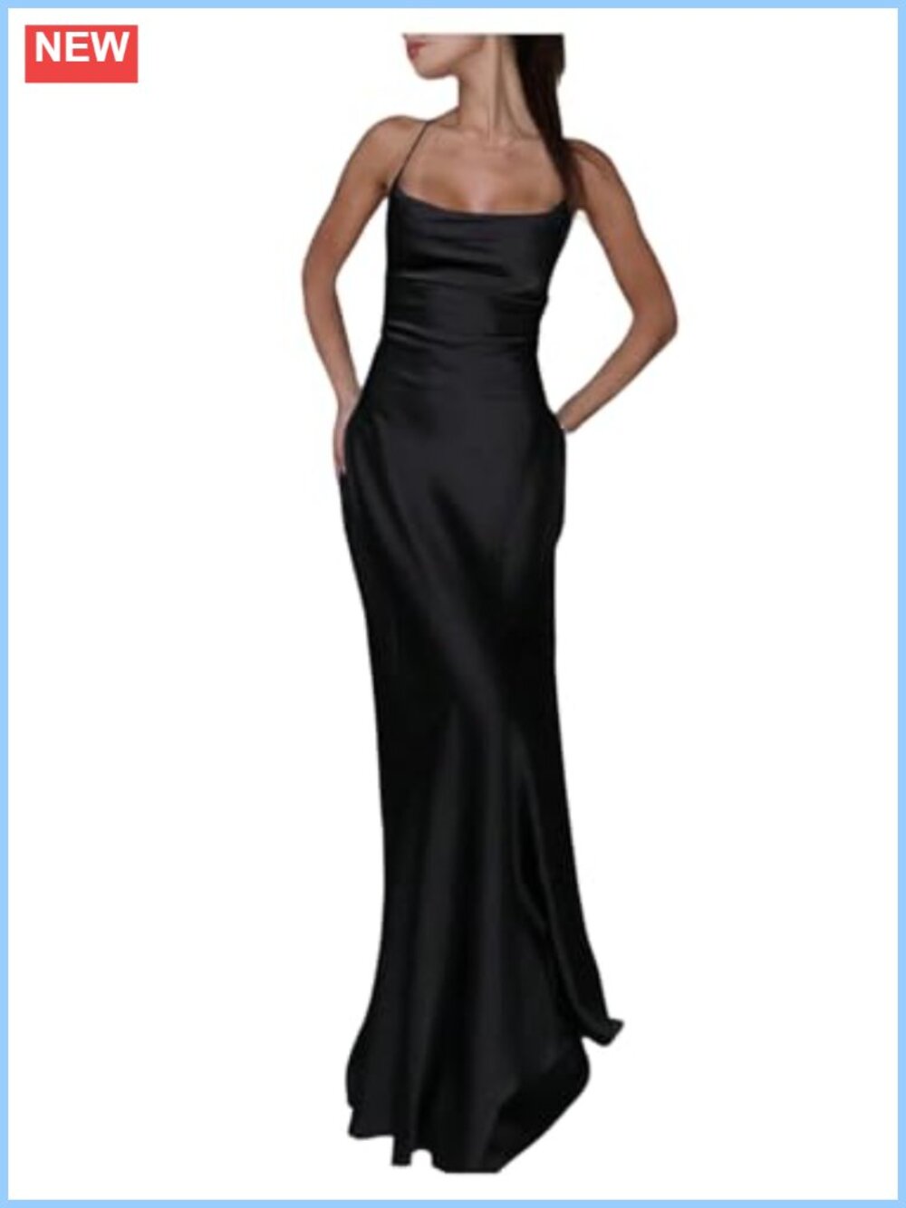 Satin Maxi Dress Draped Halter Wedding Guest Formal Gown